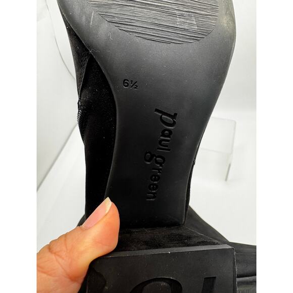 Paul Green Sydney Buckle Bootie In Black Suede Combo AU6.5 - Picture 15 of 15